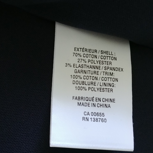 NWT, SIZE 14, 70% COTTON, 27% POLYESTER, 3% ELASTHANNE/SPANDEX, DARK BLUE COLOR - Picture 12 of 13